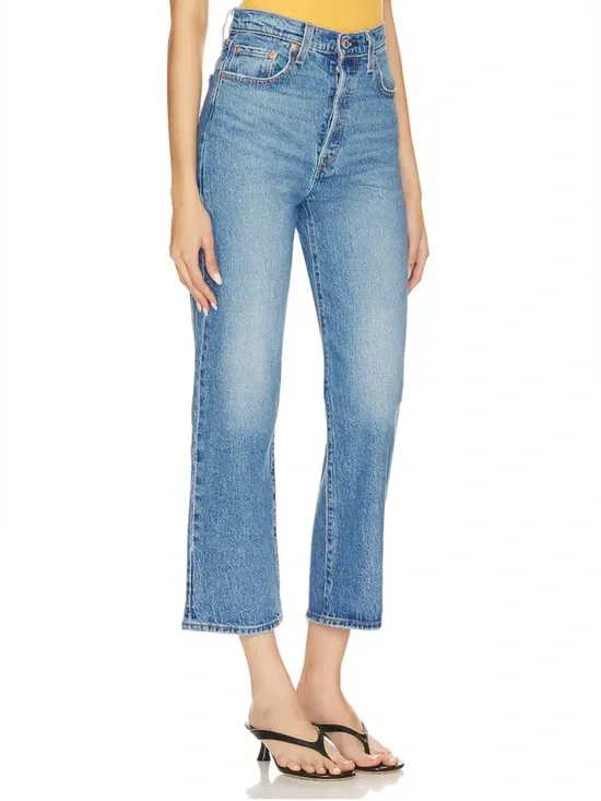 LEVI’S Ribcage Straight Ankle Jeans size 24 High Rise - Picture 2 of 11